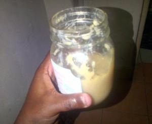 banana jam with baobab fruit powder