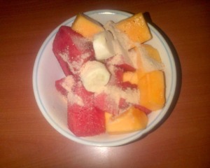 fruit salad baobab powder