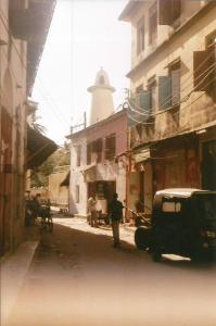 The historic Ndia Kuu street, old town, Mombasa.